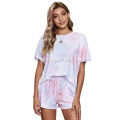 Tie Dye pyjama&#39;s met korte mouwen